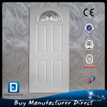 Steel decorative half moon light slab door
